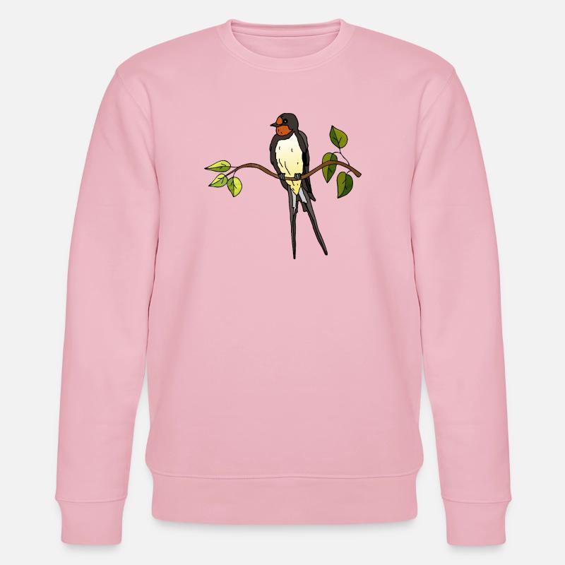 Hirondelle - Sweat bio CHANGER Stanley/Stella Unisexe - rose pâle