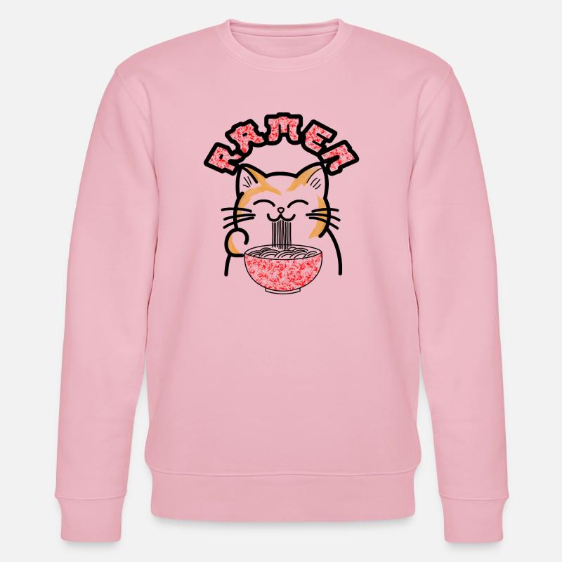 Ramen Cat Pop Art - Stanley/Stella CHANGER Unisex Organic Sweatshirt - cotton pink