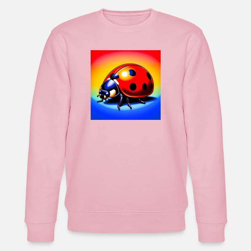 coccinelle - Sweat bio CHANGER Stanley/Stella Unisexe - rose pâle