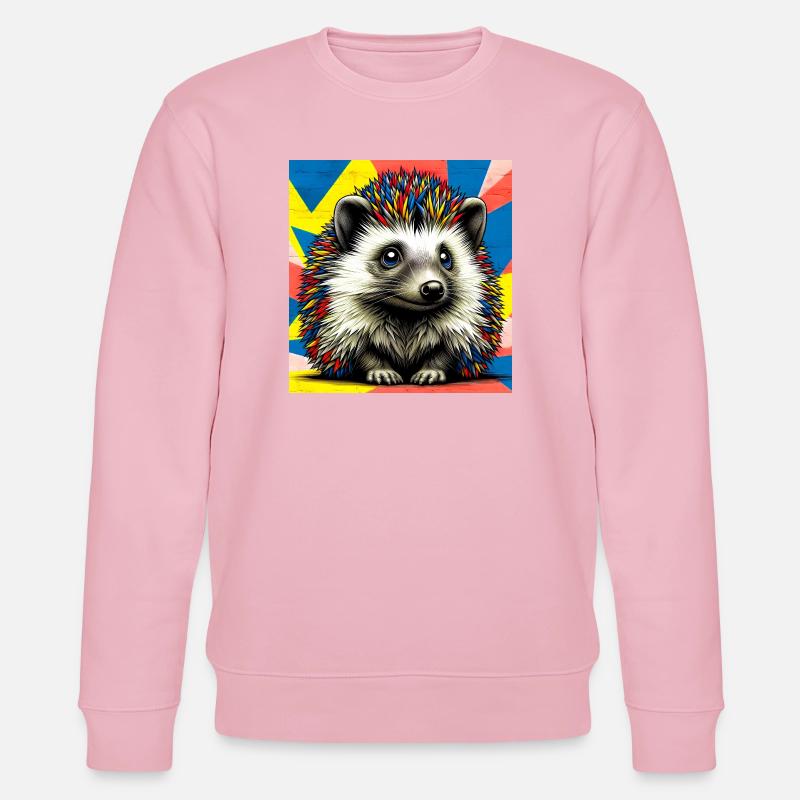 hedgehog - Stanley/Stella CHANGER Unisex Organic Sweatshirt - cotton pink