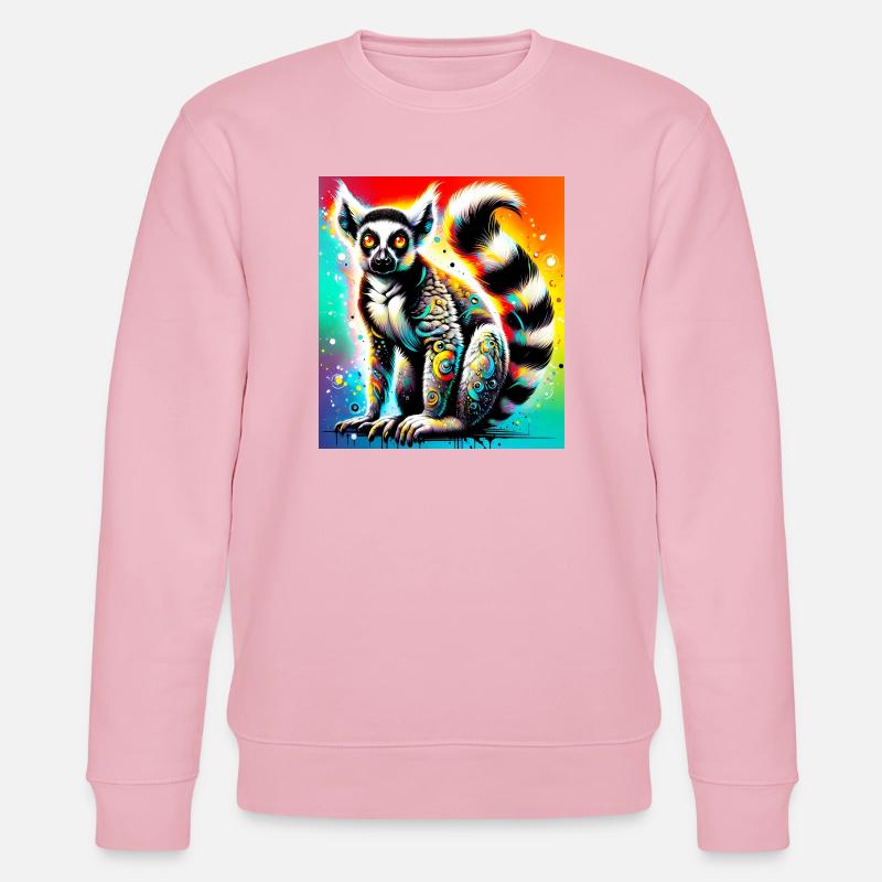 Lemur - Stanley/Stella Unisex Bio-Sweatshirt CHANGER - Hellrosa