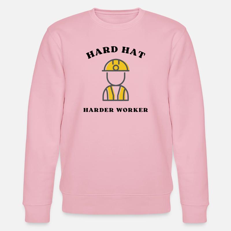 Baustellenheld Silhouette - Stanley/Stella Unisex Bio-Sweatshirt CHANGER - Hellrosa