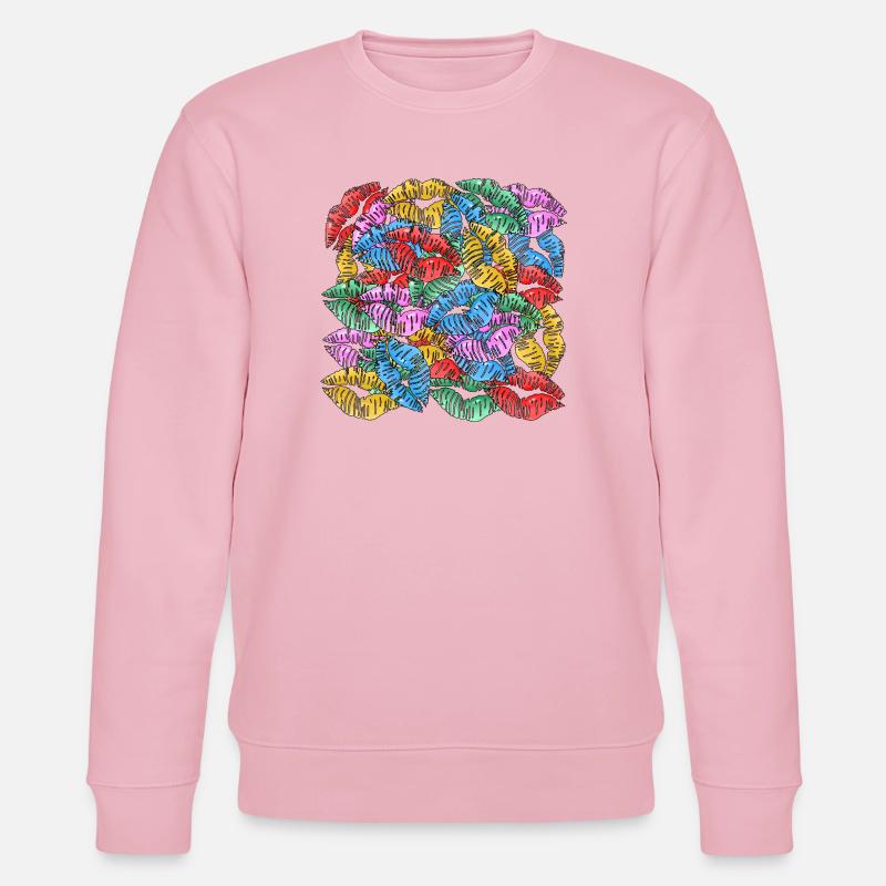 Nombre de baisers - Sweat bio CHANGER Stanley/Stella Unisexe - rose pâle