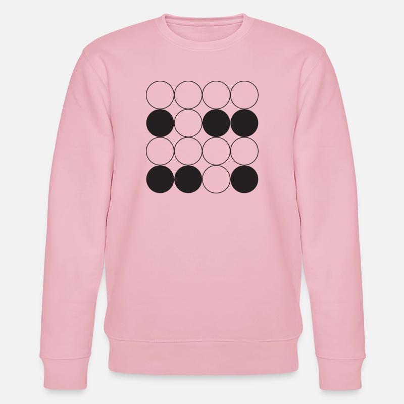 Kreisgitter-Design - Stanley/Stella Unisex Bio-Sweatshirt CHANGER  - Hellrosa