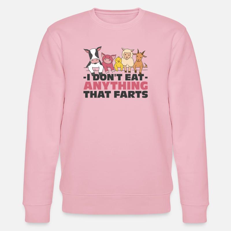 Vegan Humor Fun - Stanley/Stella Unisex Bio-Sweatshirt CHANGER  - Hellrosa