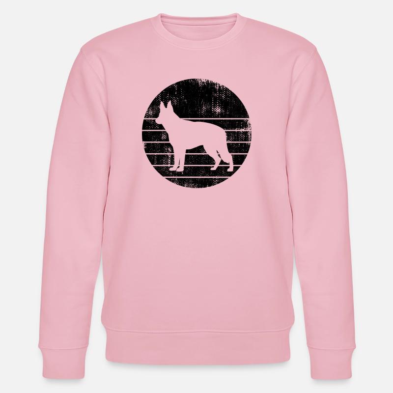 German Shepherd - Stanley/Stella CHANGER Unisex Organic Sweatshirt - cotton pink