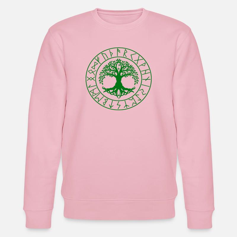 Nœud celtique Viking Tree - Sweat bio CHANGER Stanley/Stella Unisexe - rose pâle