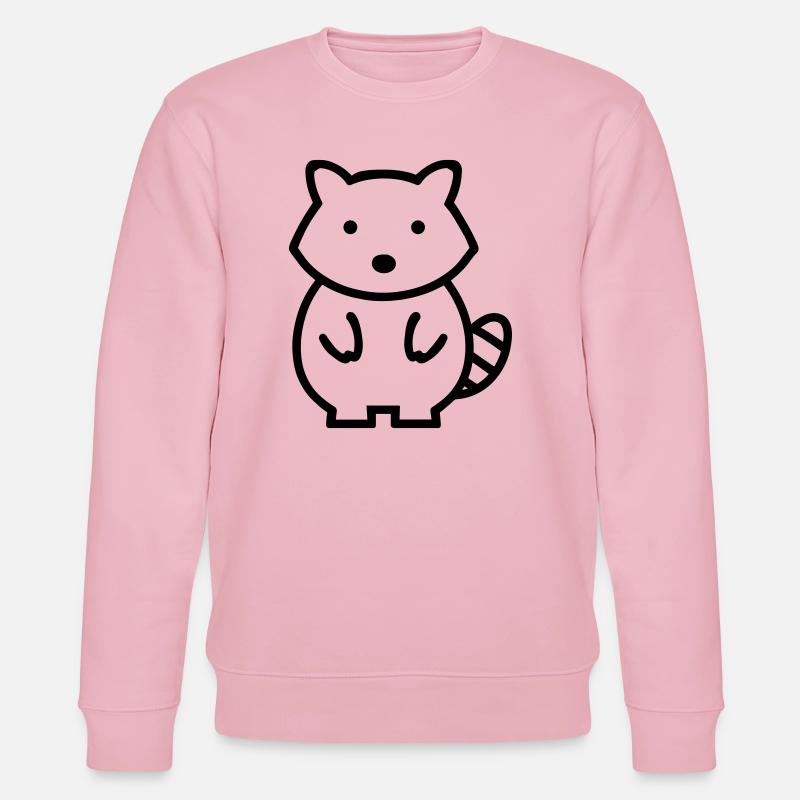Waschbär - Stanley/Stella Unisex Bio-Sweatshirt CHANGER - Hellrosa