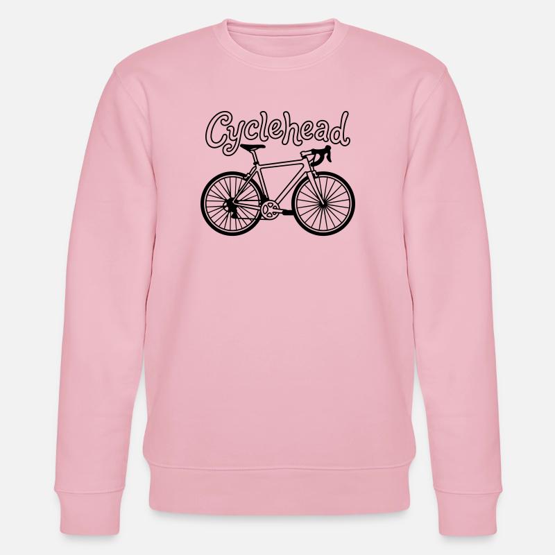 Fahrrad-Hipster - Stanley/Stella Unisex Bio-Sweatshirt CHANGER  - Hellrosa