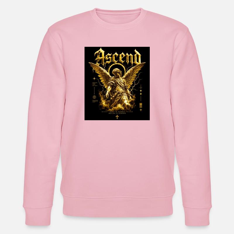 Ascensus de l’Ange d’Or - Sweat bio CHANGER Stanley/Stella Unisexe - rose pâle