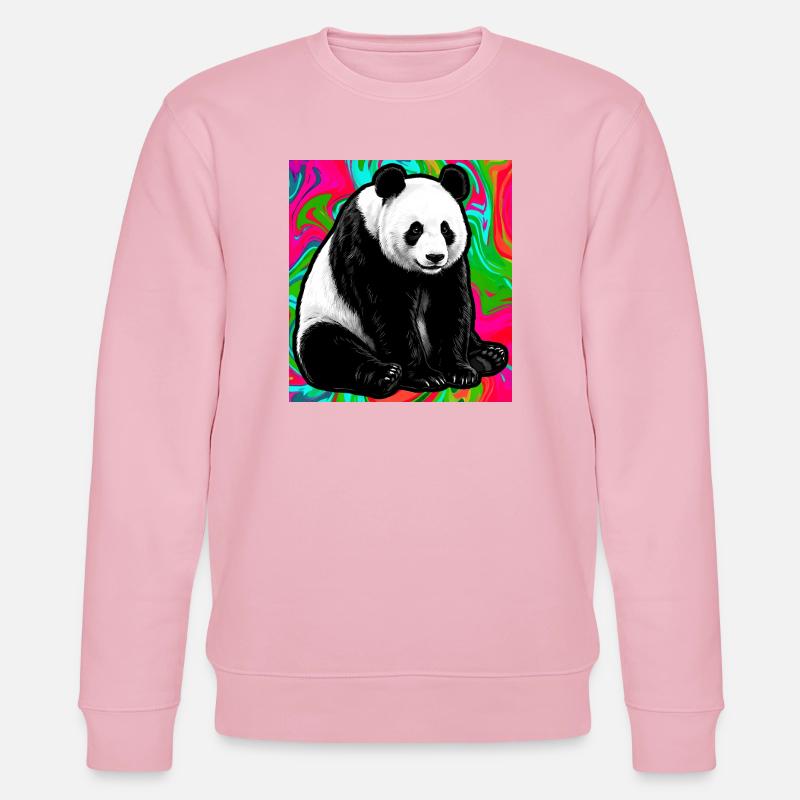 Panda - Stanley/Stella Unisex Bio-Sweatshirt CHANGER  - Hellrosa