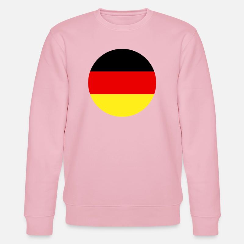 Runde deutsche Flagge - Stanley/Stella Unisex Bio-Sweatshirt CHANGER  - Hellrosa