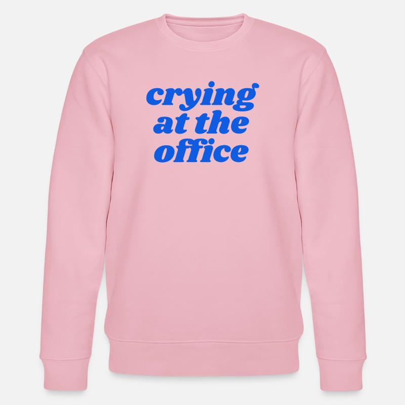 Pleurer au bureau - Sweat bio CHANGER Stanley/Stella Unisexe - rose pâle