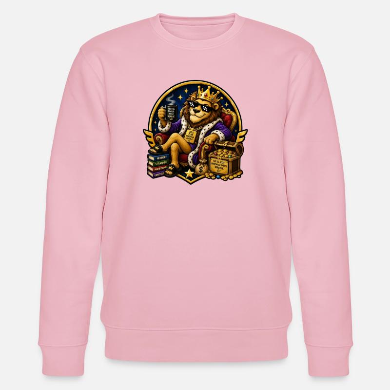 König des Mindsets - Stanley/Stella Unisex Bio-Sweatshirt CHANGER - Hellrosa