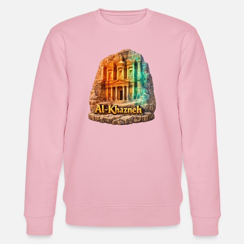 AlKhazneh Petra Regenbogen - Stanley/Stella Unisex Bio-Sweatshirt CHANGER  - Hellrosa