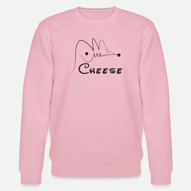 Hasan Mouse Calligraphy - Stanley/Stella CHANGER Unisex Organic Sweatshirt - cotton pink