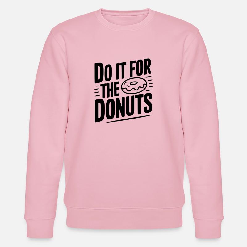 Faites-le pour les beignets - Sweat bio CHANGER Stanley/Stella Unisexe - rose pâle