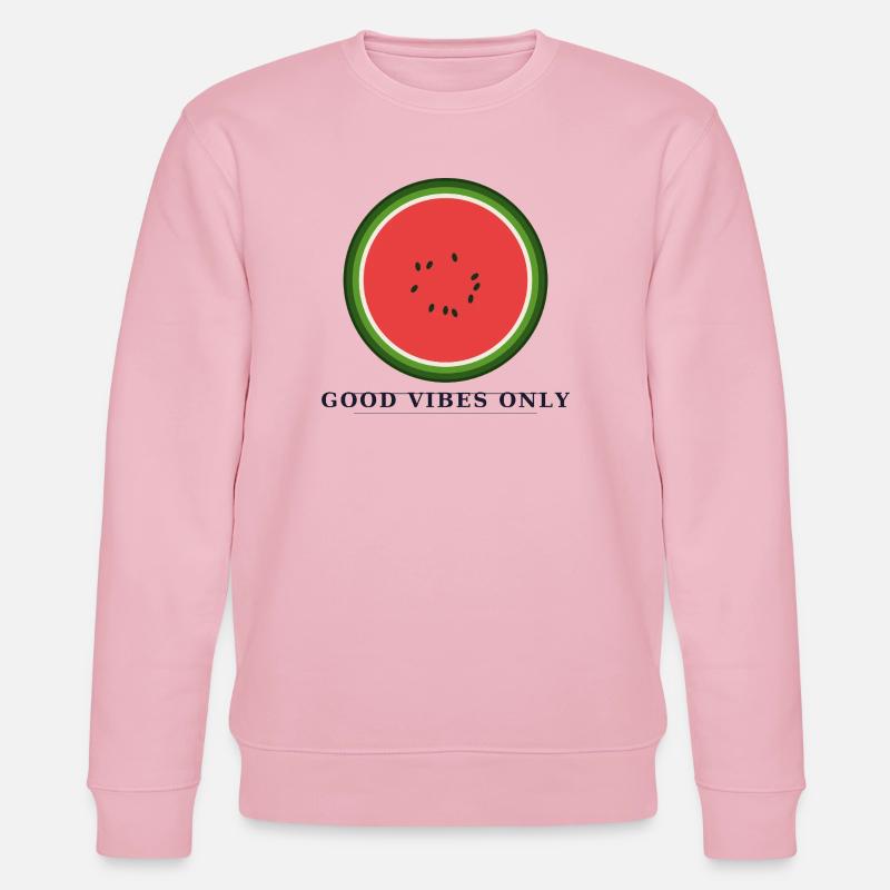 Juste de bonnes vibrations - Sweat bio CHANGER Stanley/Stella Unisexe - rose pâle