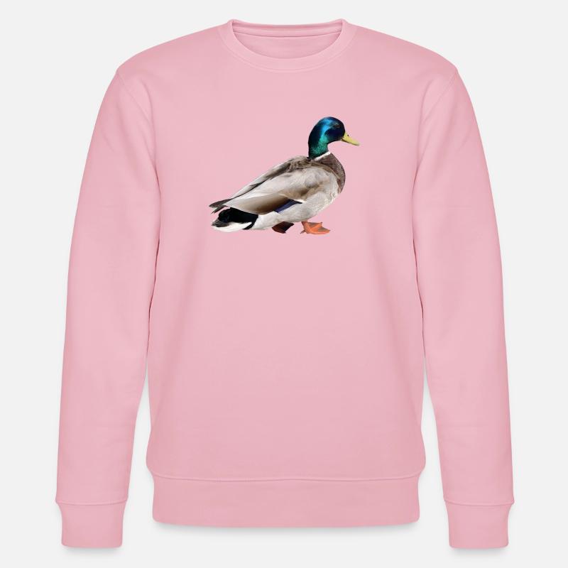 Stockente Männchen - Stanley/Stella Unisex Bio-Sweatshirt CHANGER  - Hellrosa