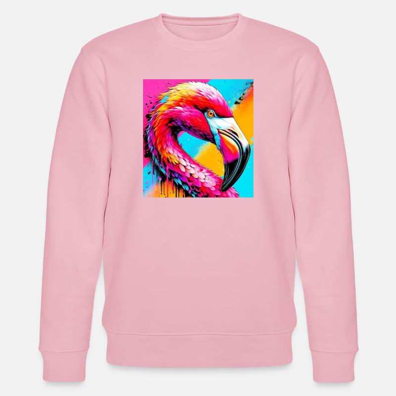Flamingo - Stanley/Stella Unisex Bio-Sweatshirt CHANGER - Hellrosa