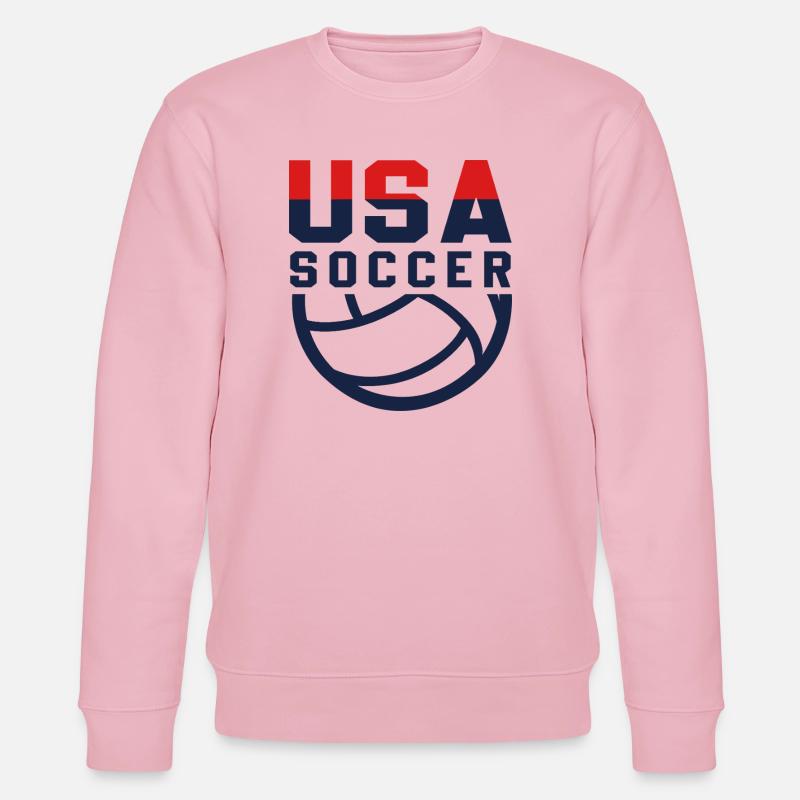 USA Soccer - Sweat bio CHANGER Stanley/Stella Unisexe - rose pâle