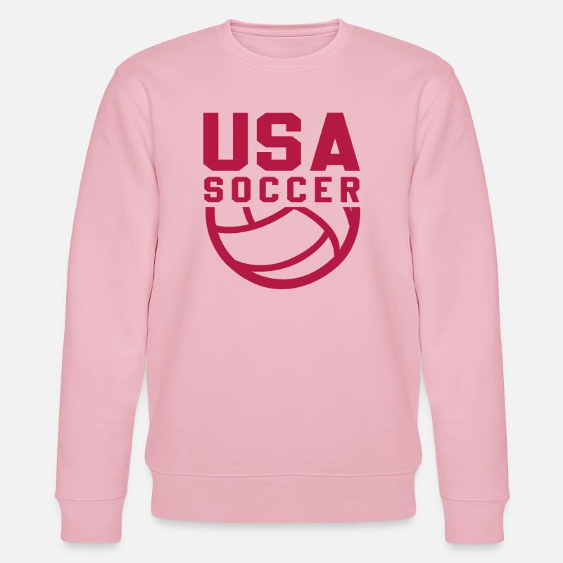 USA Soccer - Sweat bio CHANGER Stanley/Stella Unisexe - rose pâle