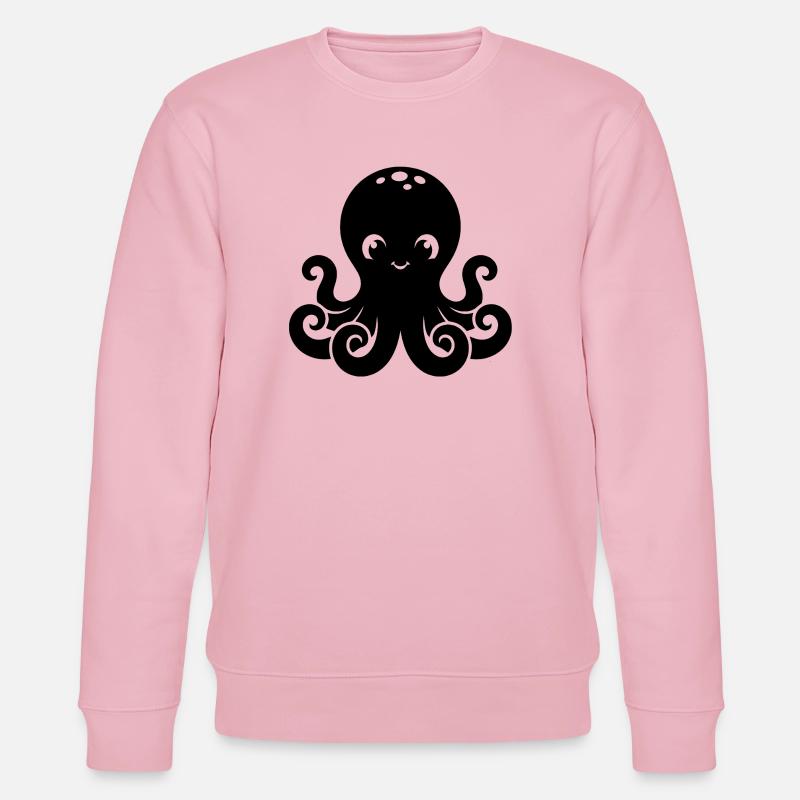 Design Petit Poulpe Mignon - Sweat bio CHANGER Stanley/Stella Unisexe - rose pâle