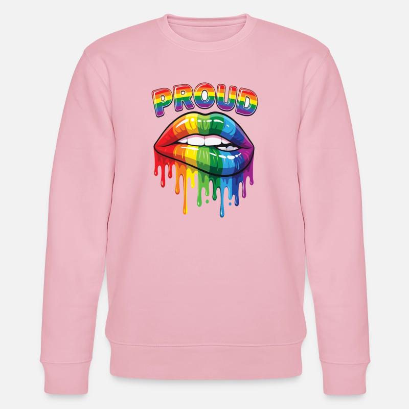 Pride Month LGBT – Stolz! - Stanley/Stella Unisex Bio-Sweatshirt CHANGER  - Hellrosa