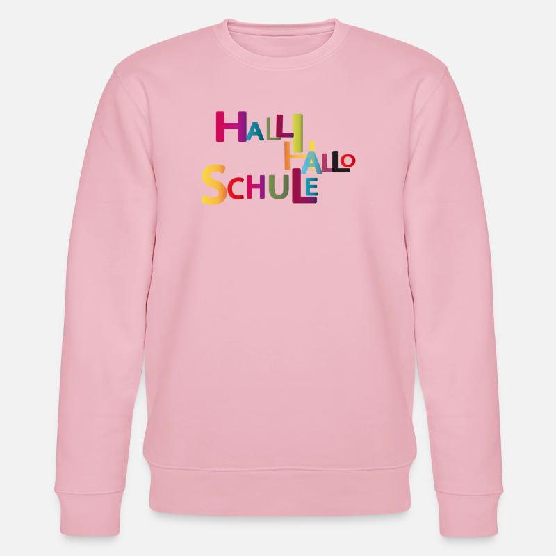 Halli Hallo Schule - Stanley/Stella Unisex Bio-Sweatshirt CHANGER - Hellrosa