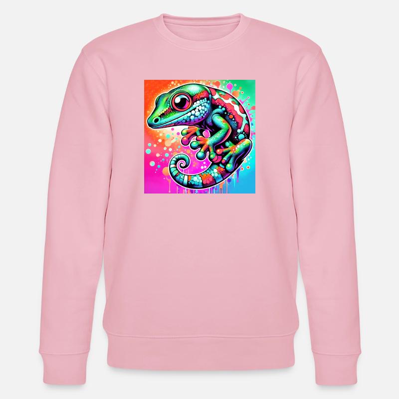 Gecko - Stanley/Stella CHANGER Unisex Organic Sweatshirt - cotton pink