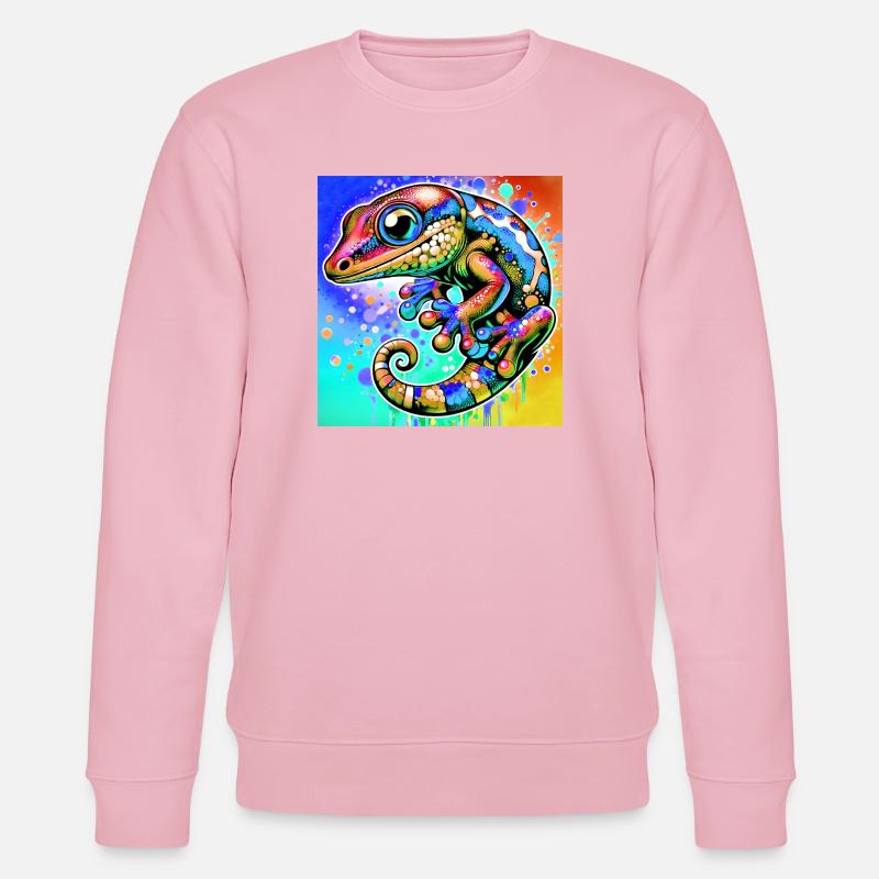 Gecko - Stanley/Stella Unisex Bio-Sweatshirt CHANGER - Hellrosa