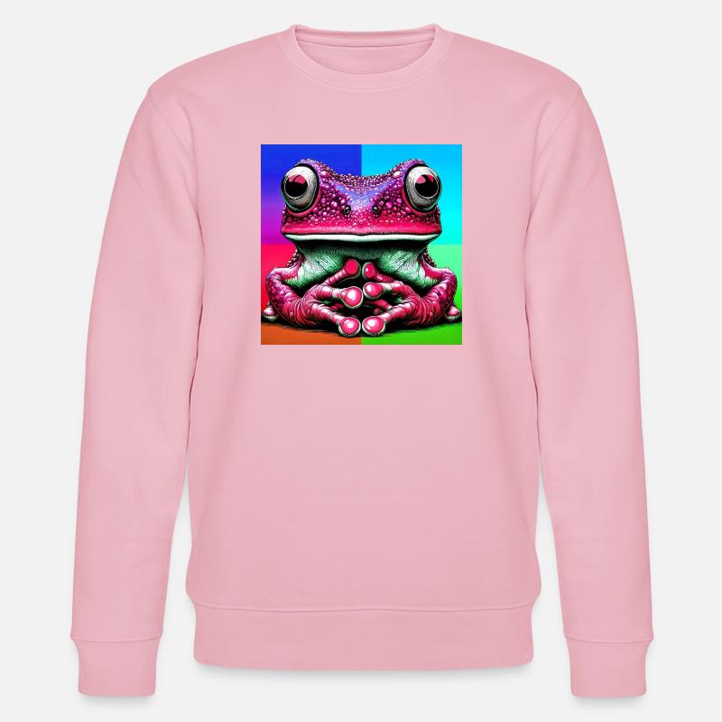 grenouille - Sweat bio CHANGER Stanley/Stella Unisexe - rose pâle