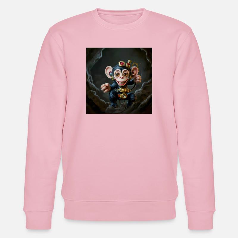 Combinaison steampunk aventureuse - Sweat bio CHANGER Stanley/Stella Unisexe - rose pâle