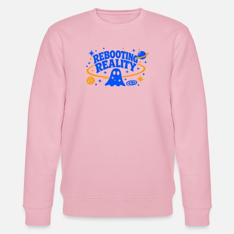 REBOOTING REALITY - Stanley/Stella CHANGER Unisex Organic Sweatshirt - cotton pink