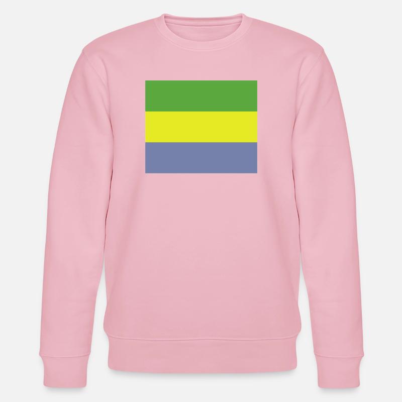 Drapeau gabonais - Sweat bio CHANGER Stanley/Stella Unisexe - rose pâle