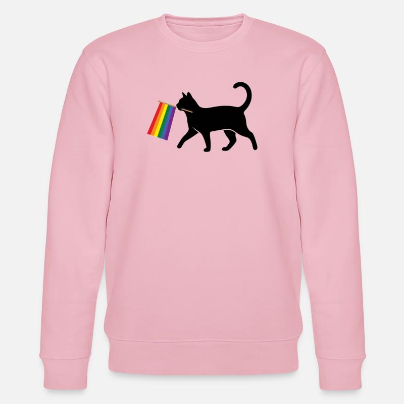 Pride Month LGBT – Ally Cat - Stanley/Stella Unisex Bio-Sweatshirt CHANGER  - Hellrosa