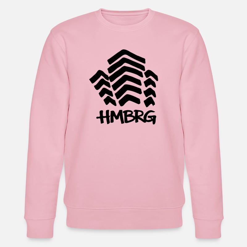 HAMBOURG Mundsburg - Sweat bio CHANGER Stanley/Stella Unisexe - rose pâle