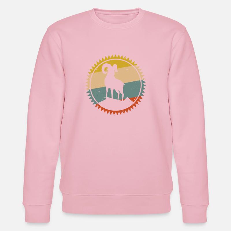 Desert Sunset Kamel Emblem - Stanley/Stella Unisex Bio-Sweatshirt CHANGER  - Hellrosa