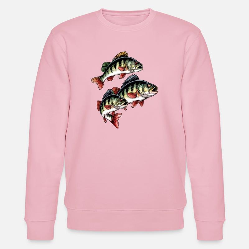 Pêche à la perche - Sweat bio CHANGER Stanley/Stella Unisexe - rose pâle