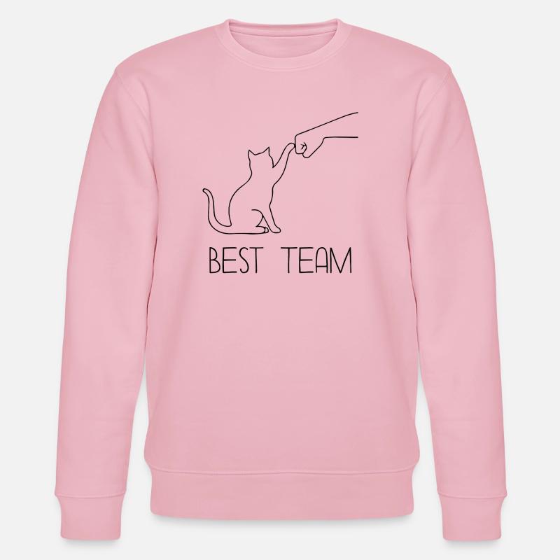 Équipe Chat Poing - Sweat bio CHANGER Stanley/Stella Unisexe - rose pâle