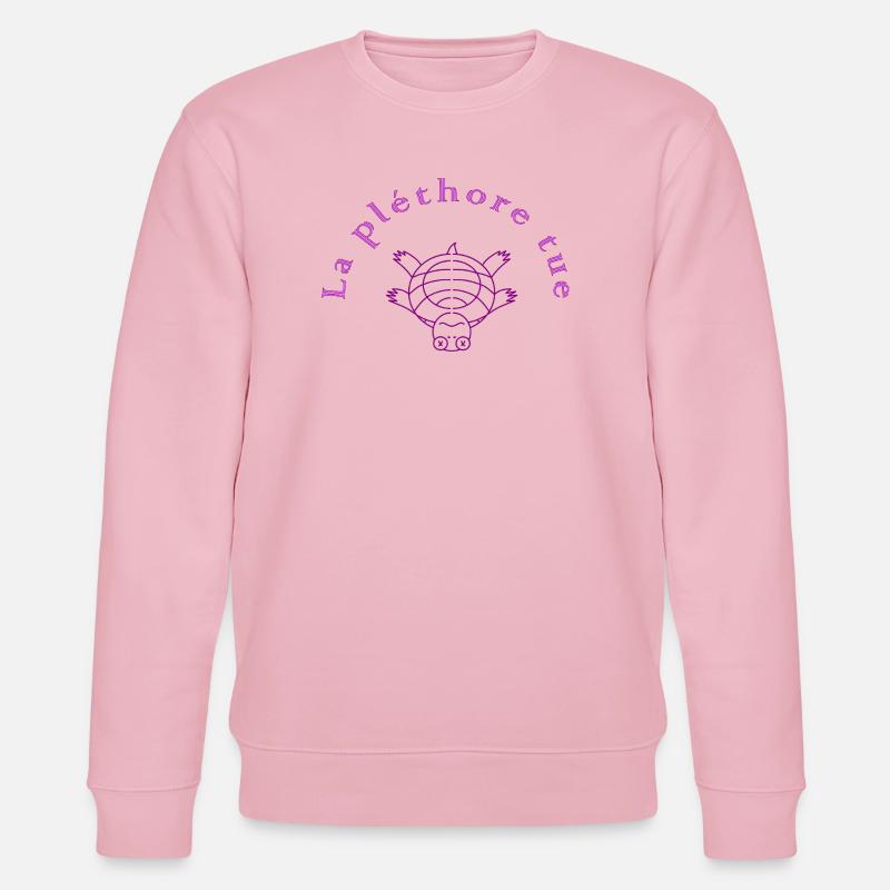La Pléthore Tue Violet - Sweat bio CHANGER Stanley/Stella Unisexe - rose pâle