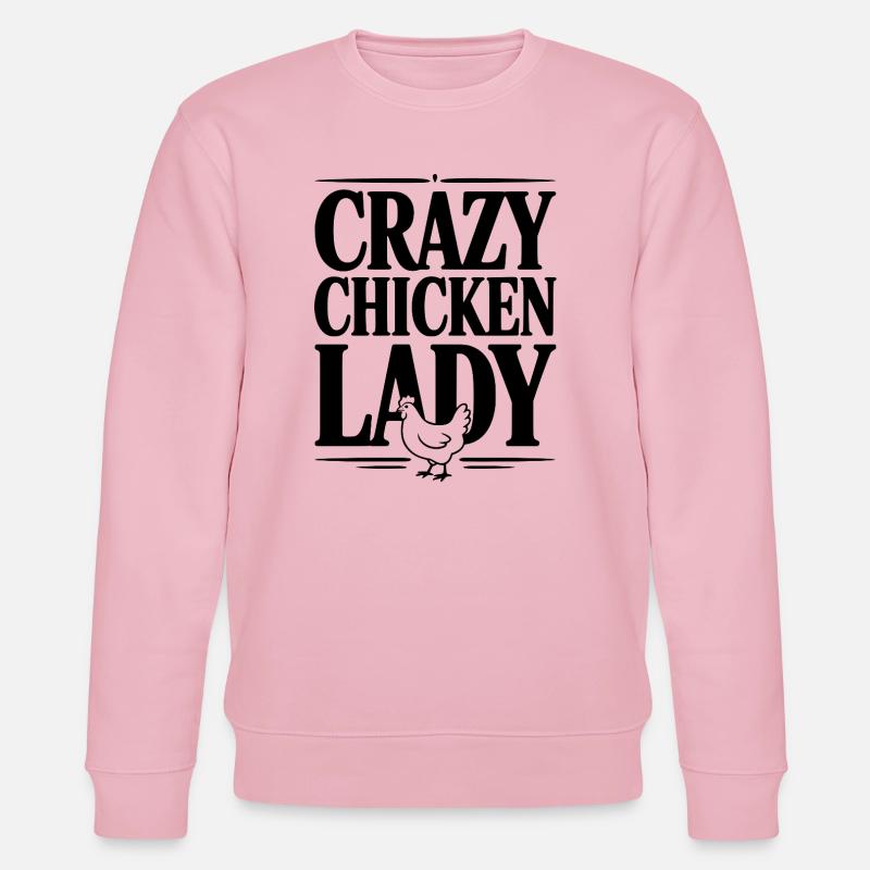 La folle du poulet - Sweat bio CHANGER Stanley/Stella Unisexe - rose pâle