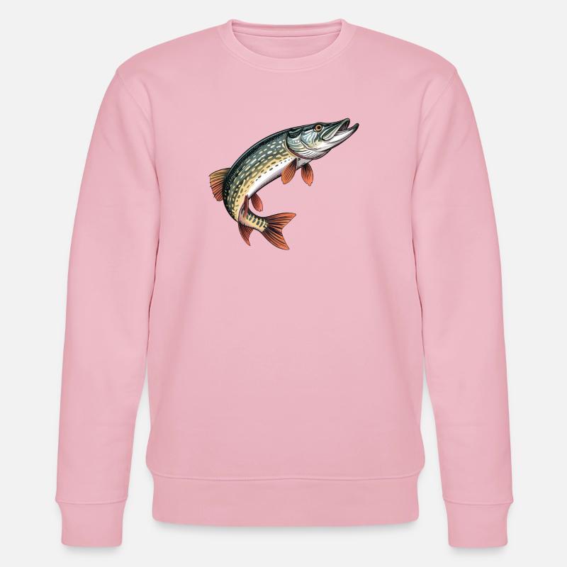 Farbiger Hechtdruck - Stanley/Stella Unisex Bio-Sweatshirt CHANGER - Hellrosa