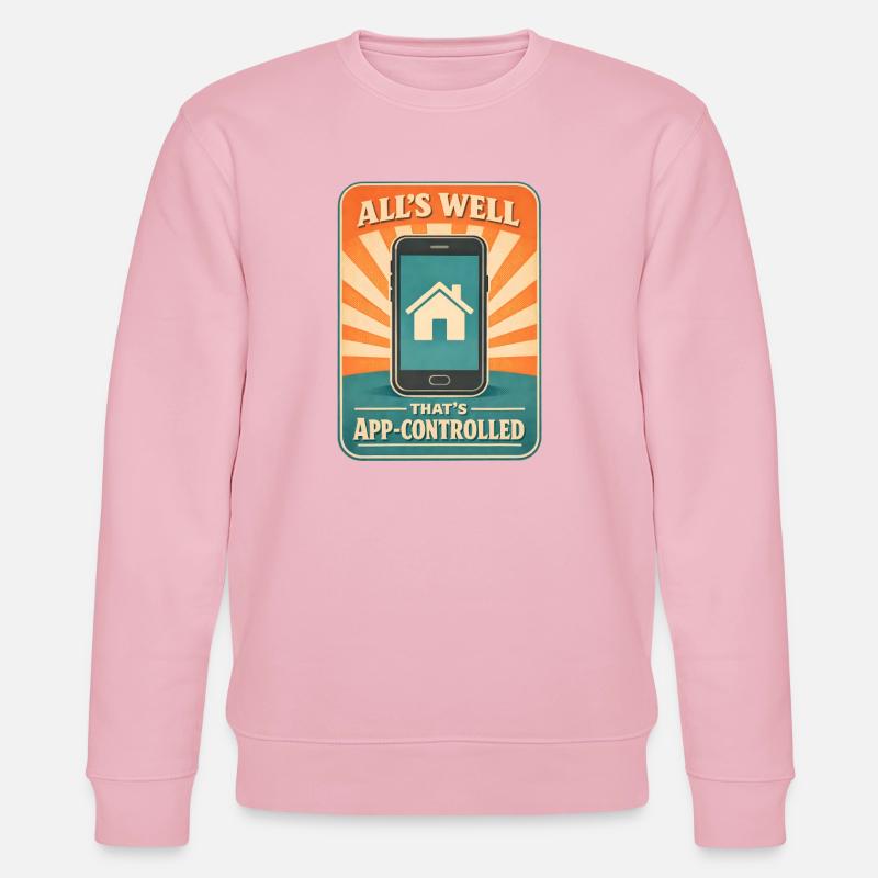 Alles gut per App | Smart Home - Stanley/Stella Unisex Bio-Sweatshirt CHANGER  - Hellrosa