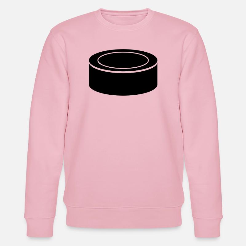Eishockey-Puck - Stanley/Stella Unisex Bio-Sweatshirt CHANGER  - Hellrosa