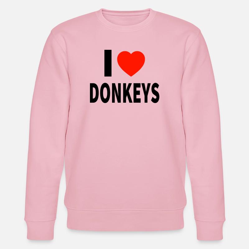Esel - Stanley/Stella Unisex Bio-Sweatshirt CHANGER  - Hellrosa