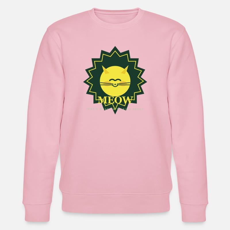 Sunny Meow Sun Maskottchen - Stanley/Stella Unisex Bio-Sweatshirt CHANGER  - Hellrosa