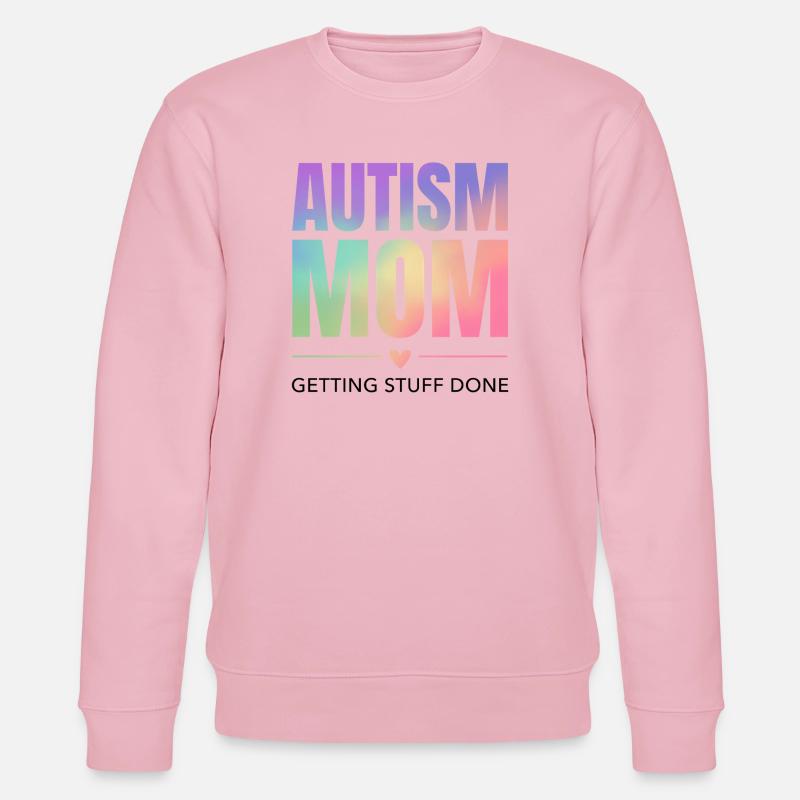 Autismus-Mama – Dinge erledigen - Stanley/Stella Unisex Bio-Sweatshirt CHANGER - Hellrosa