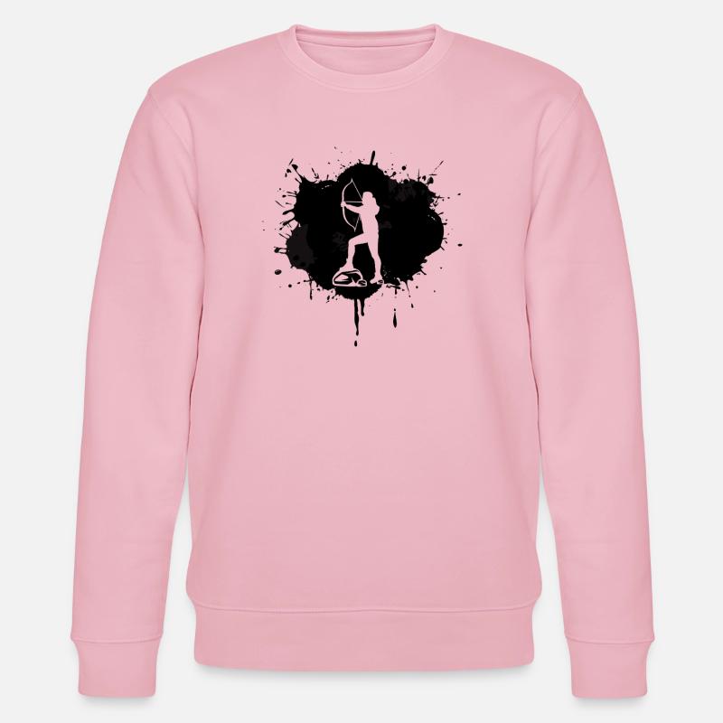 Bogenschütze - Stanley/Stella Unisex Bio-Sweatshirt CHANGER  - Hellrosa