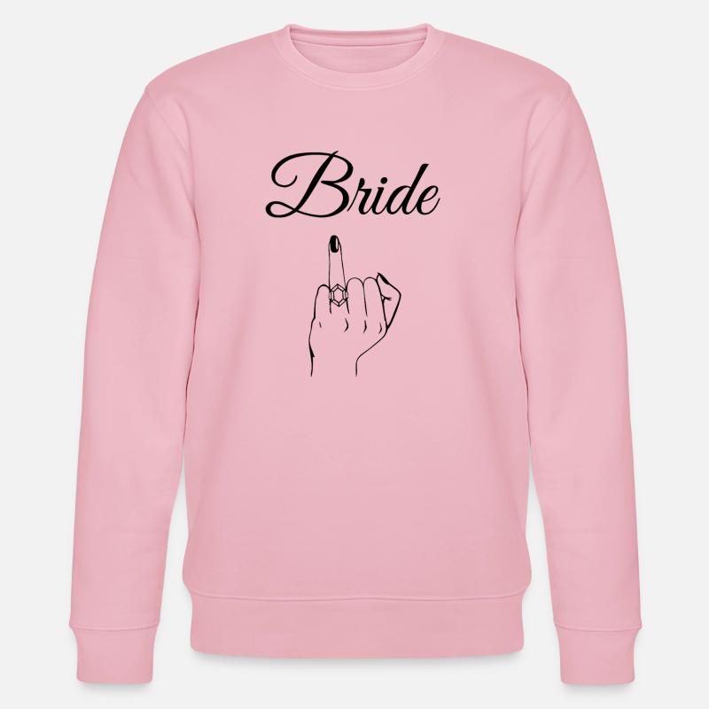 Edgy Bride Ring - Stanley/Stella CHANGER Unisex Organic Sweatshirt - cotton pink